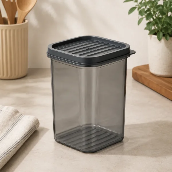 Quick 1.4L Dark Food Storage Container for Dry Goods