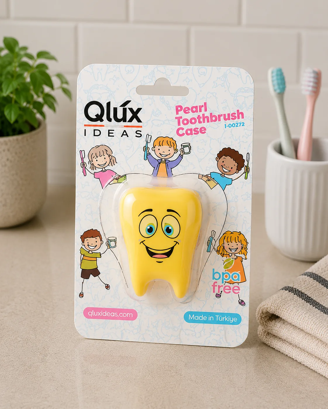 Travel Toothbrush Case Pearl — Hygienic Storage & Protection