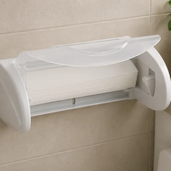 Paper Towel Holder Aqua – One-Hand Dispensing Stand