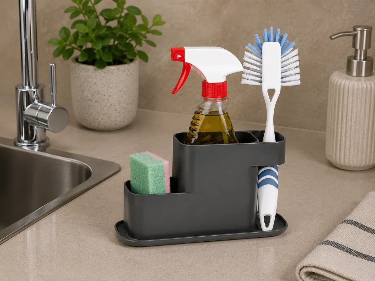 Kitchen Spoon Rest with Sponge Holder Viva
