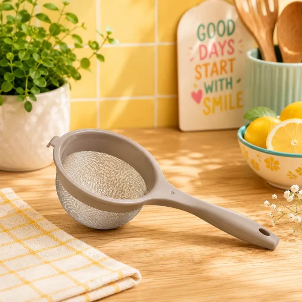 Fine Mesh Strainer 600ml – Rice, Grain & Herb Colander