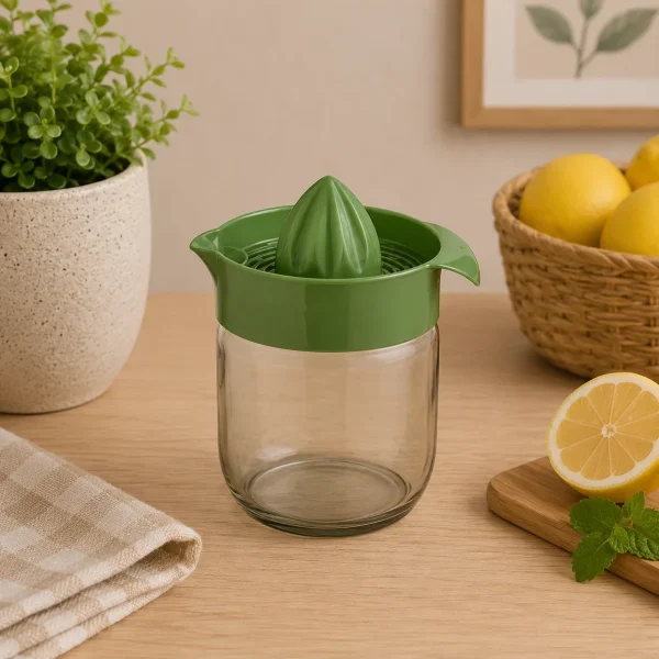 Citrus juicer Rainbow manual hand press, green, 425ml