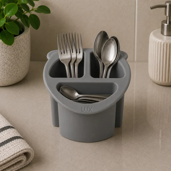 Cutlery drainer Panda – compact organiser for drying flatware