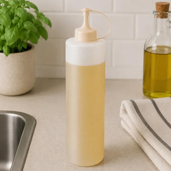 Squeeze Bottle for Sauces 650ml with Precision Nozzle