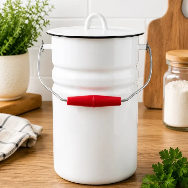Enamel Milk Can 6 L