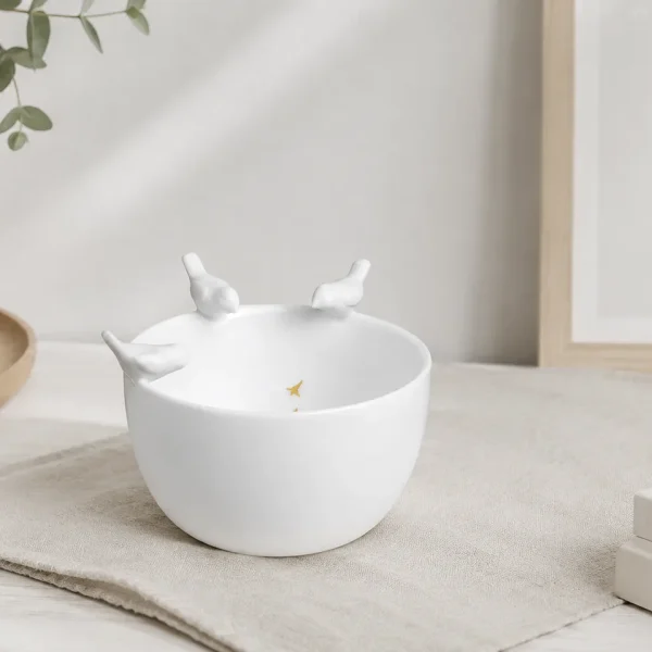 Bowl "Birds" Porcelain stories 9 cm