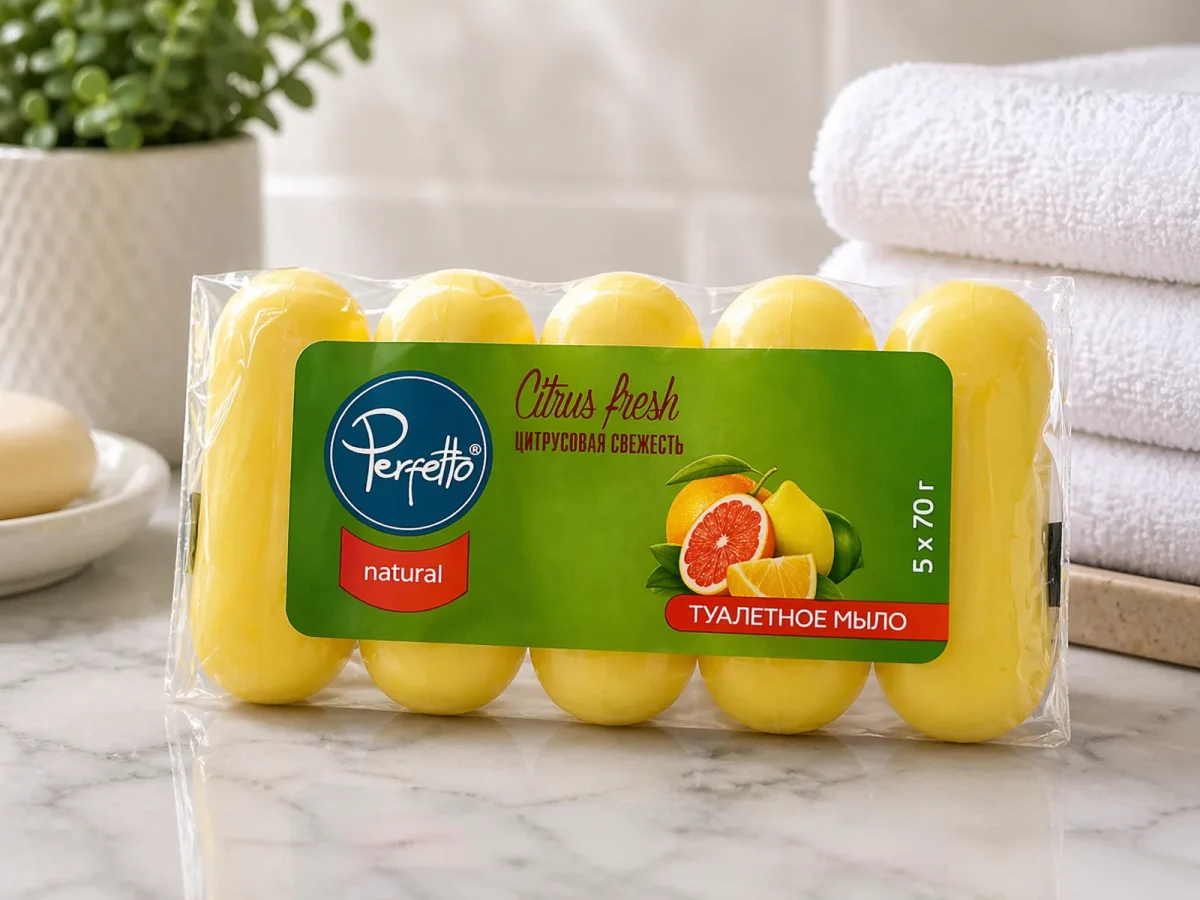 Toilet soap Perfetto 5x70 g Citrus