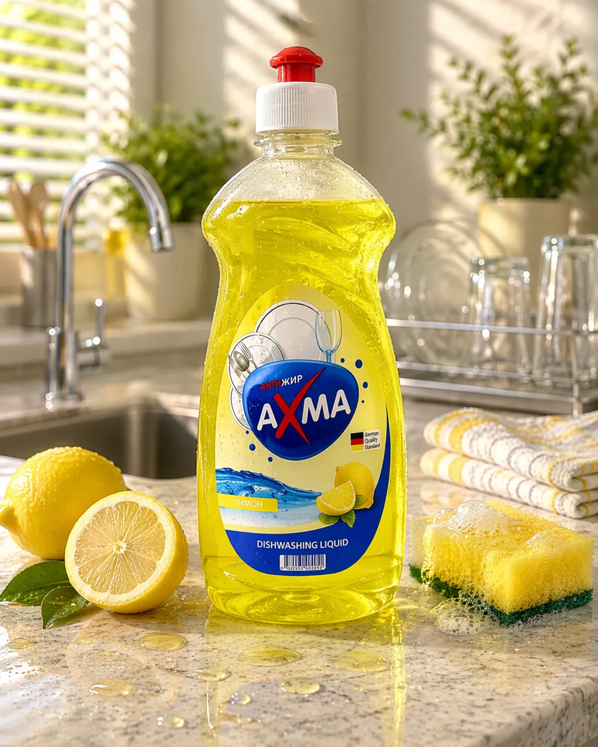 Dish detergent "АХМА" 500g lemon