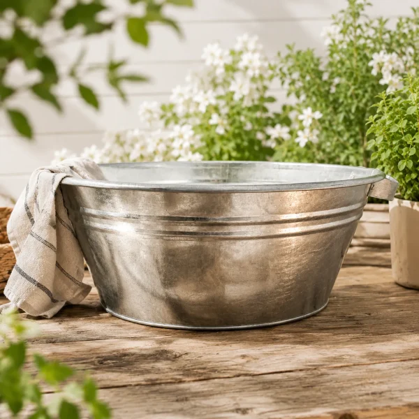 Galvanized Basin 12 L