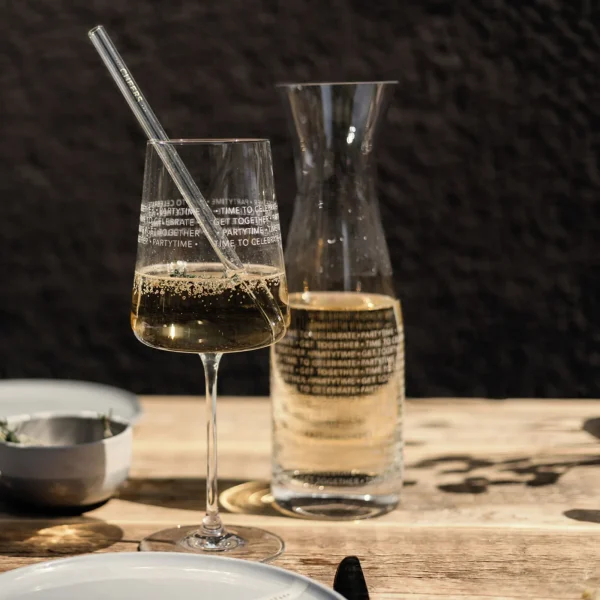 Glass straws "APÉRO" Räder 4pcs+brush