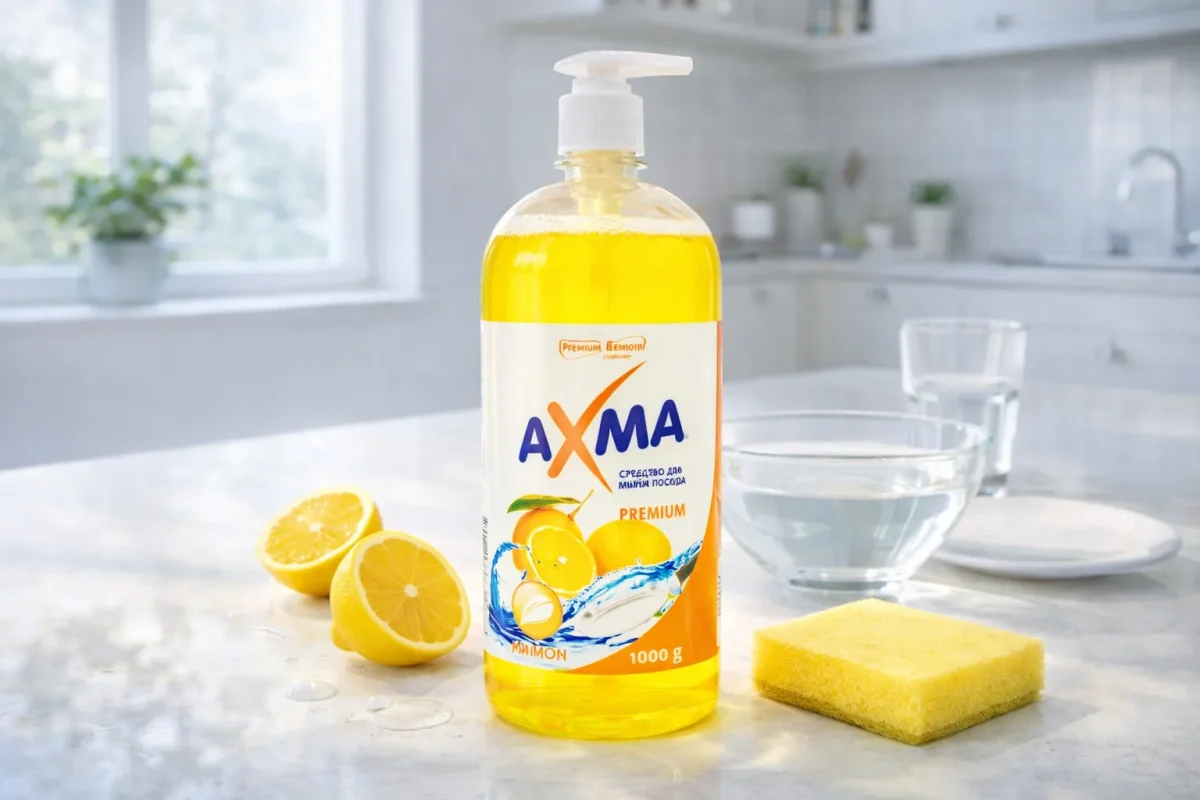 Гель для посуды AXMA Premium Лимон 1 кг