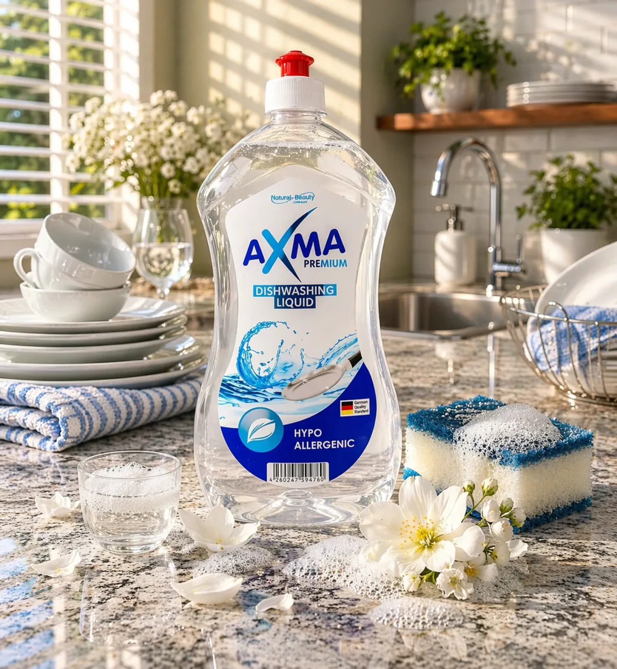 Средство для мытья посуды AXMA (520 г) гипоаллергенное