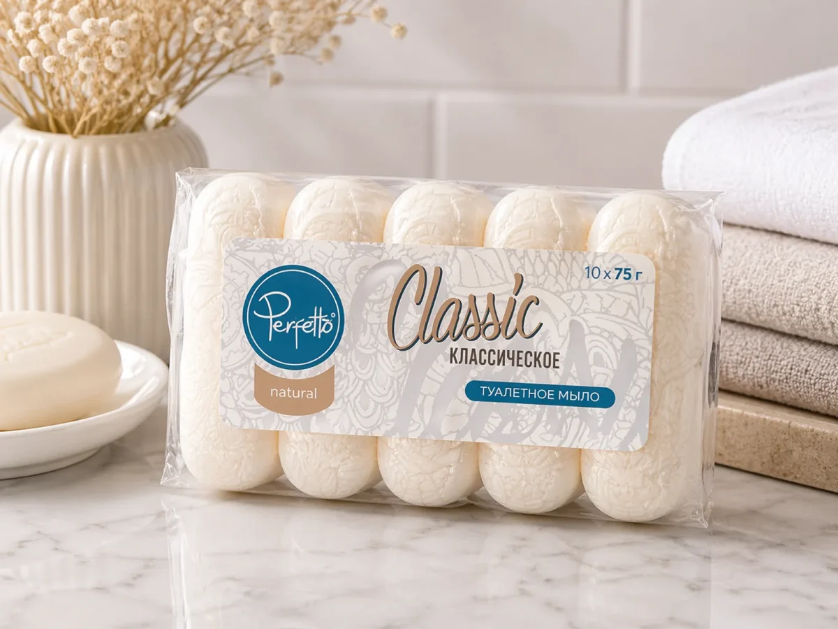 Туалетное мыло Perfetto 5x70 g Классическое