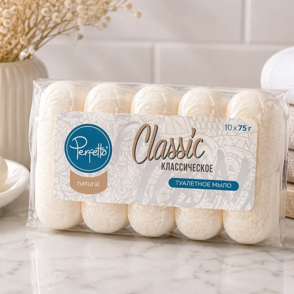 Туалетное мыло Perfetto 5x70 g Классическое