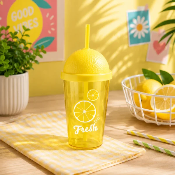 Joogitops kõrrega Fresh Sidrun 450 ml
