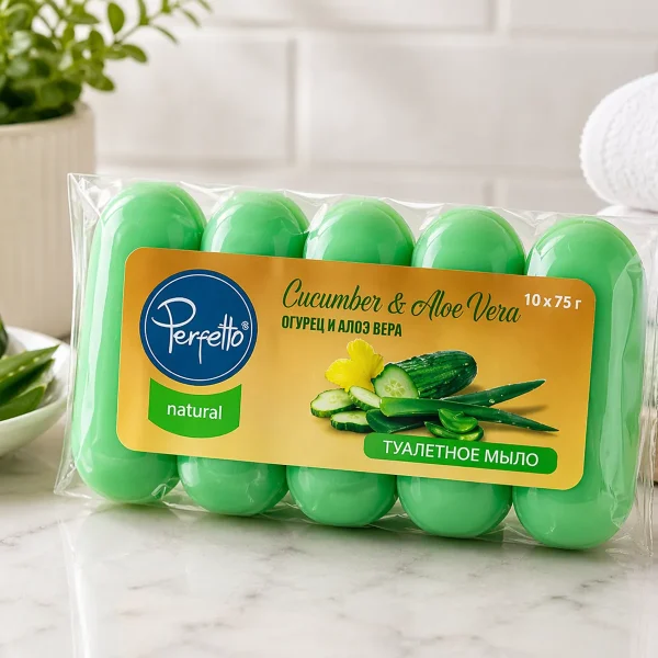 Tualettseep Perfetto 5x70g kurk aloe