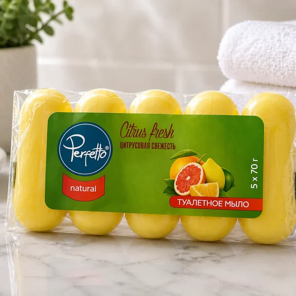 Tualettseep Perfetto 5x70 g Tsitruse värskus