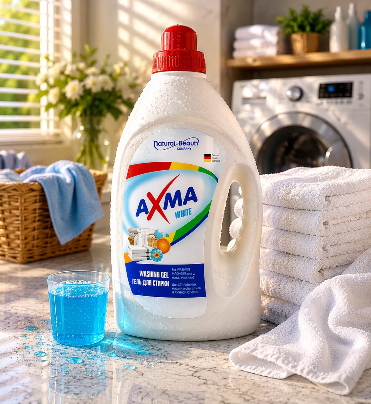 Pesugeel AXMA 4 kg valgele pesule