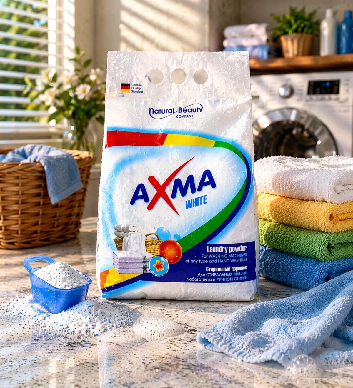 "АХМА" pesupulber (2 kg) valge pesu jaoks